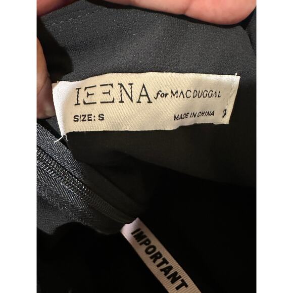 Ieena Mac Duggal Black Faux Wrap Sleeveless Flowy Midi Dress Sz Small NWT #70099 - Picture 9 of 15